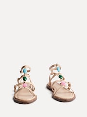 Linzi Nude Mimi Embellished Strappy Sandals - Image 3 of 5