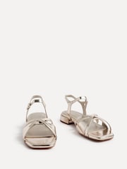 Linzi Gold Zenna Stappy Braided Low Heeled Sandals - Image 3 of 5