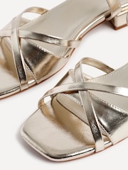 Linzi Gold Zenna Stappy Braided Low Heeled Sandals - Image 4 of 5