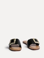 Linzi Black Tyla Flat Sandals With Buckle - Image 5 of 5