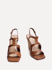 Linzi Brown Dolce Strappy Wedge Sandals - Image 3 of 5