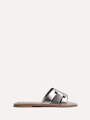 Linzi Silver Kenna Flat Sandals With Buckle - Image 3 of 6