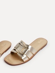 Linzi Gold Kenna Flat Sandals With Buckle - Image 5 of 5