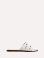 Linzi White Kenna Flat Sandals With Buckle - Image 3 of 6