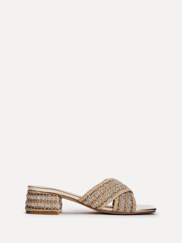 Linzi Gold Zadie Embellished Mules - Image 2 of 5