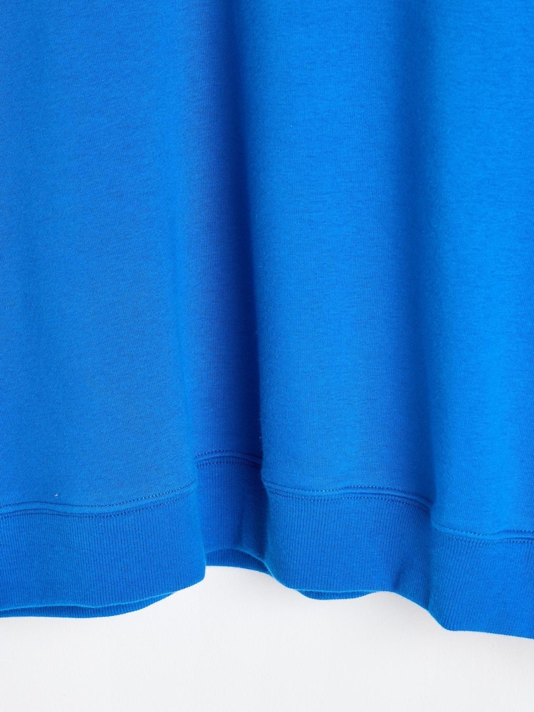 Oliver Bonas Blue Drop Shoulder Sweatshirt - Image 6 of 6 Oliver Bonas Blue Drop Shoulder Sweatshirt - Image 6 of 6