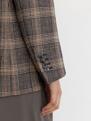 Reiss Sandor Check Wool Check Relaxed Single-Breasted Blazer - תמונה 5 מתוך 8