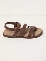 Chocolate Brown Toe Post Sandal - Image 1 of 3