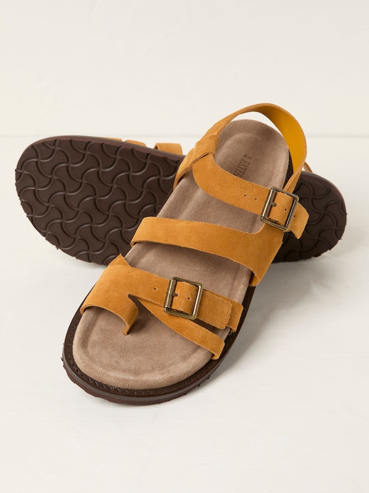 Ochre Yellow Toe Post Sandal - Image 2 of 3 Ochre Yellow Toe Post Sandal - Image 2 of 3