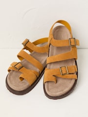 Ochre Yellow Toe Post Sandal - Image 3 of 3