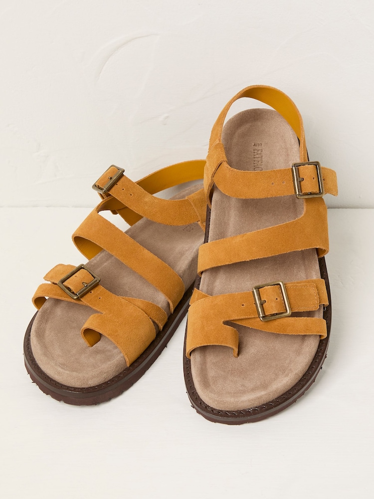 Ochre Yellow Toe Post Sandal - Image 3 of 3 Ochre Yellow Toe Post Sandal - Image 3 of 3