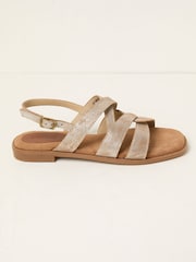 FatFace Coco Bronze Strappy Sandal - Image 1 of 3