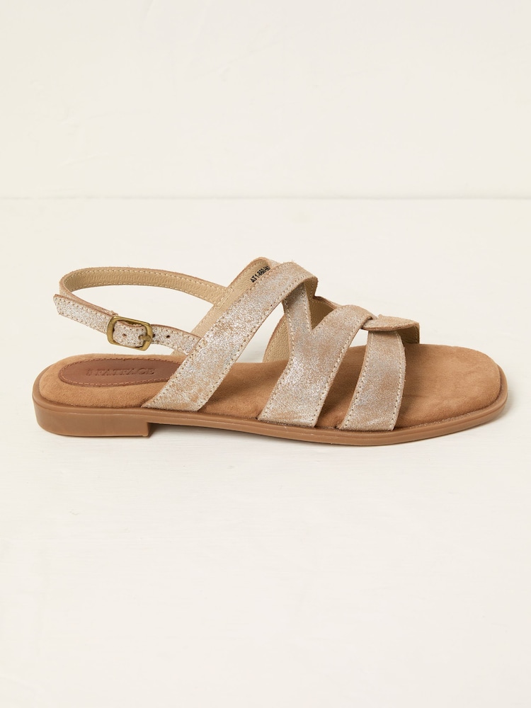 FatFace Coco Bronze Strappy Sandal - Image 1 of 3