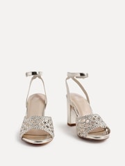 Linzi Gold Bridget Handwoven Block Heeled Sandals - Image 3 of 5