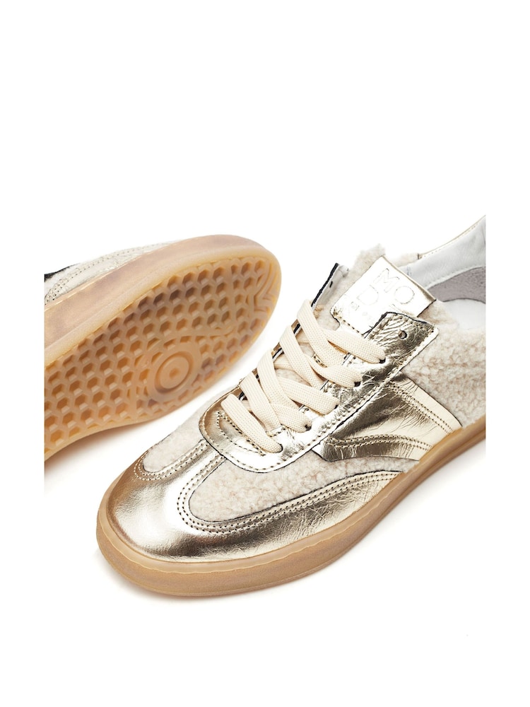 Moda in Pelle Bennet Feature Material Gum Sole Trainers - Image 4 of 4