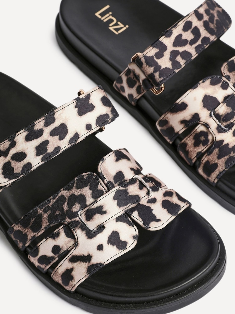 Leopard - Linzi Essential сандалии-слипоны с ремешком плетеный спереди - Image 5 of 5