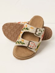 Ivory Lobster Embroidered Meldon Sandal - Image 2 of 3