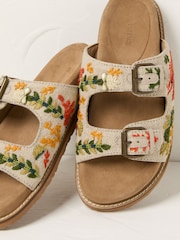 Ivory Lobster Embroidered Meldon Sandal - Image 3 of 3