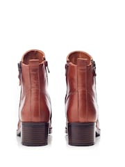 Moda in Pelle Onika Rouched Leather Ankle Boots - Image 3 of 4