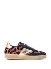 Moda in Pelle Bennet Feature Material Gum Sole Trainers - Image 1 of 4