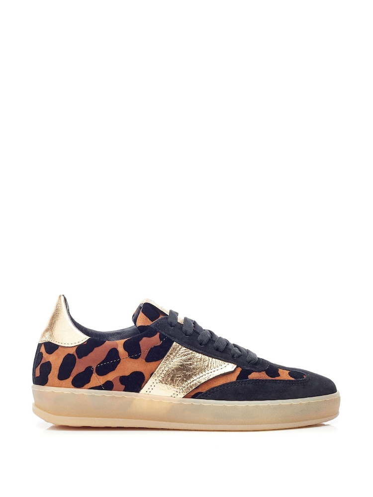 Moda in Pelle Bennet Feature Material Gum Sole Trainers - Image 1 of 4