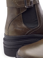 Moda in Pelle Oller Buckle Strap Chunky Leather Chelsea Boots - Image 4 of 4