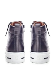 Moda in Pelle Annaken High Top Chunky Lace-Up Leather Trainers - Image 3 of 4