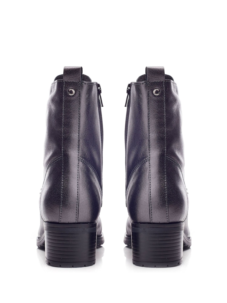 Moda in Pelle BEZZIE LACE UP LEATHER ANKLE BOOT - Image 3 of 4