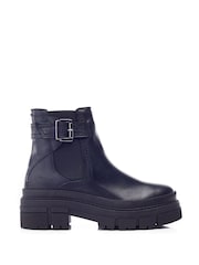 Moda in Pelle Oller Buckle Strap Chunky Leather Chelsea Boots - Image 1 of 4