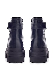 Moda in Pelle Oller Buckle Strap Chunky Leather Chelsea Boots - Image 3 of 4