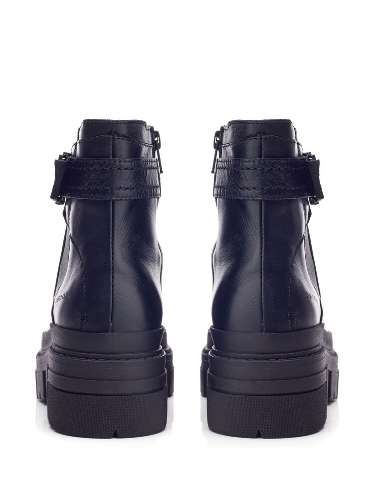Moda in Pelle Oller Buckle Strap Chunky Leather Chelsea Boots - Image 3 of 4