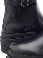 Moda in Pelle Oller Buckle Strap Chunky Leather Chelsea Boots - Image 4 of 4