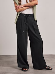 Anthology by JD Williams Black Premium Pleat Front Lightweight Trousers - Image 3 of 4