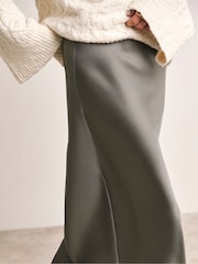 Anthology by JD Williams Grey Satin Slip Skirt - Image 3 of 4