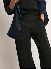 Anthology by JD Williams Black Ponte Pull-On Wide Leg Trousers - Image 4 of 4