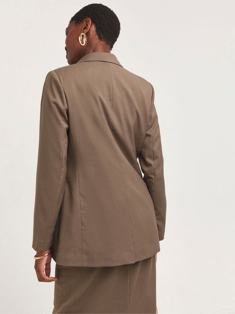 JD Williams Natural Textured Blazer - Image 2 of 4