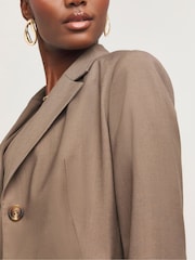 JD Williams Natural Textured Blazer - Image 4 of 4
