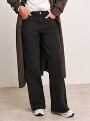 Anthology By JD Williams Black Premium Wide Leg Jeans - Image 3 of 4