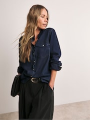 Anthology by JD Williams Blue Denim Shirt - Image 1 of 4