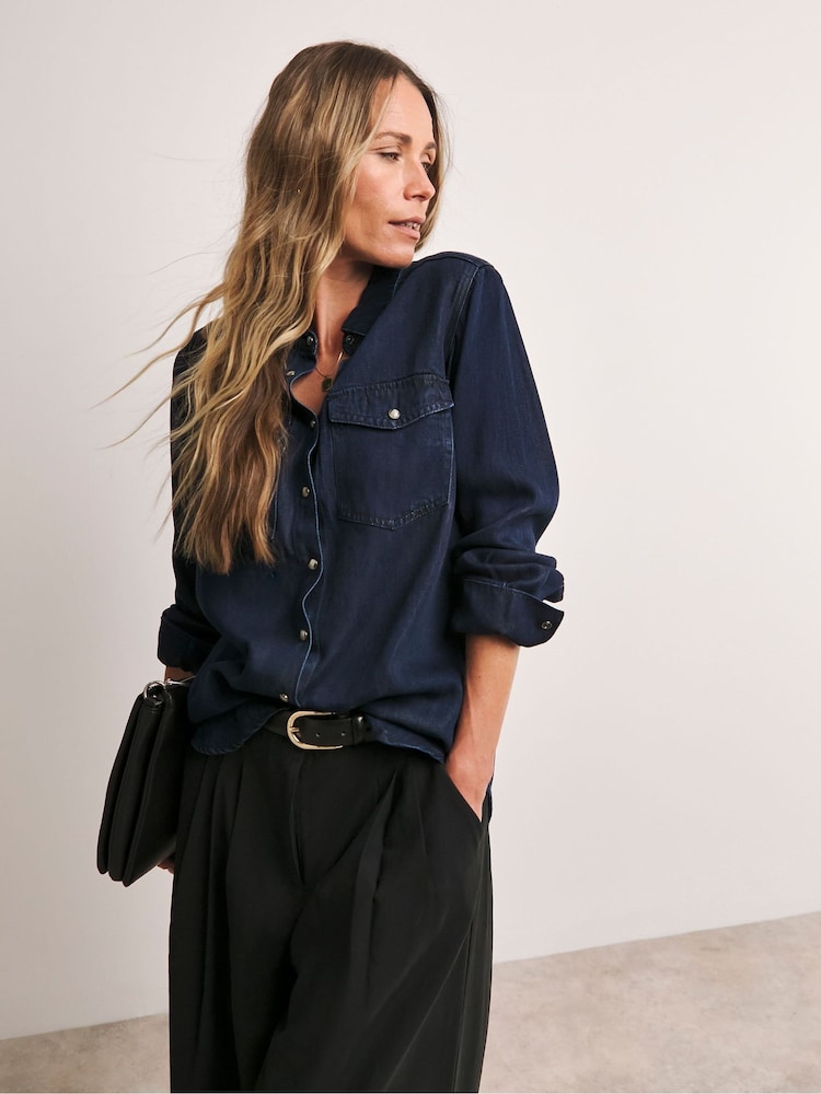 Anthology by JD Williams Blue Denim Shirt - Image 1 of 4