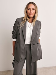 Anthology by JD Williams Grey Double Breasted Blazer - Image 1 of 4