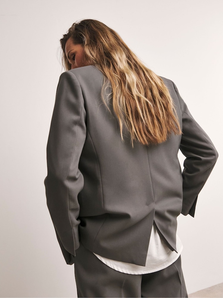 Anthology by JD Williams Grey Double Breasted Blazer - Image 2 of 4