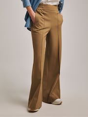 Anthology by JD Williams Camel Ponte Pull-On Wide Leg Trousers - Image 2 of 4