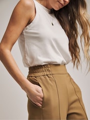 Anthology by JD Williams Camel Ponte Pull-On Wide Leg Trousers - Image 4 of 4