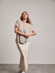 Anthology by JD Williams Natural Satin Slip Skirt - Image 1 of 4