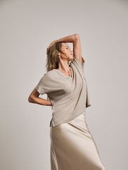 Anthology by JD Williams Natural Satin Slip Skirt - Image 4 of 4