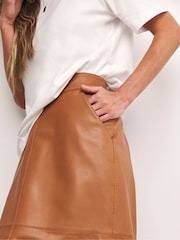 Anthology by JD Williams Natural Leather Column Skirt - Image 3 of 3