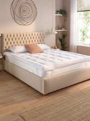 Slumberdown White Sleep Soundly Climate Control Extra Deep 10cm Mattress Topper - Image 1 of 7