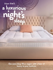 Slumberdown White Sleep Soundly Climate Control Extra Deep 10cm Mattress Topper - Image 2 of 7