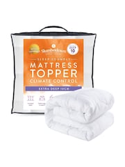 Slumberdown White Sleep Soundly Climate Control Extra Deep 10cm Mattress Topper - Image 7 of 7